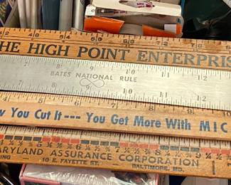 Vintage Advertising Rulers