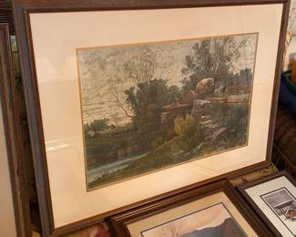 A.F. Bellows "Old Mill Stream" Print