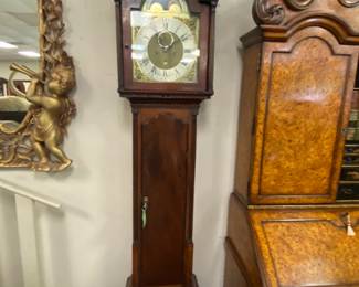 18th/19th c Irish Mahogany Case Clock Signed William Edwards Dublin