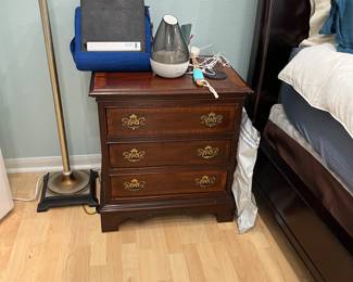 Solid wood side table 