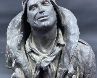 Flying Leather Aviator Bust by Garman