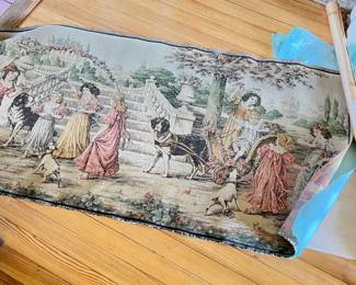 vintage french tapestry