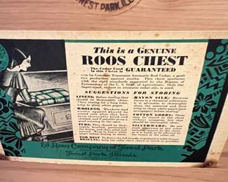 Roos Chest label