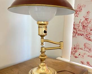 vintage saucer lamp