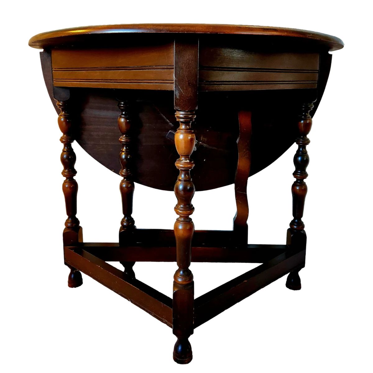 Walnut Drop-Leaf Table $60 or bid #11