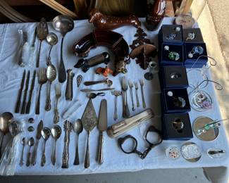 Dachshund Decor, Antique Hand Cuffs, Swarovski Crystal Decor