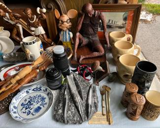 Tiki, Fossil, Bullfighting, Asian, Camera Lenses, Disney, Sculpture, Topo Gigio, Architectural Salvage