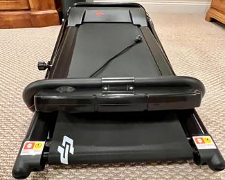 Goplus Compact Electric Folding Treadmill Low Noise, Built-in 2 Workout Modes & 12 Programs, $145