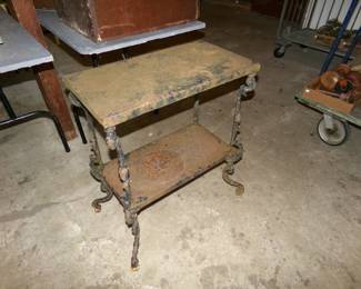 Cast-Iron and Metal Table 