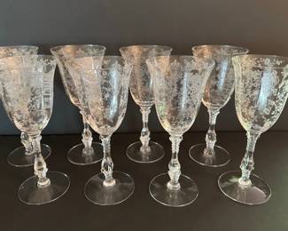 Cambridge Glass Co. Rose Point crystal 