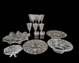 Cambridge Glass Co. Rose Point crystal 