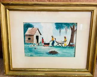 Primitive Original Watercolor 
    By J. Bangle
  