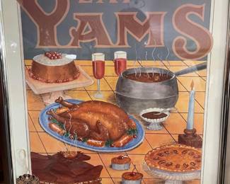 1988 Signed & Beautifully Framed Yambilee Festival Print 
     By J.A. Allen
     