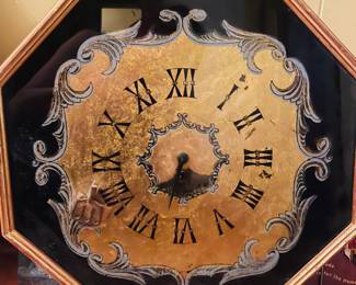 Vintage Wind Up Octagon Clock