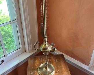 17th century brass lamp
