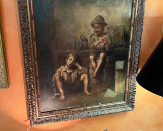 Original antique oil