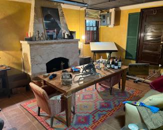 Basement now set up. More great finds