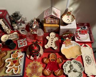 Christmas dishes and items