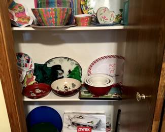 Platters and various entertaining dishes