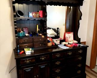 Dresser with hutch part of the set