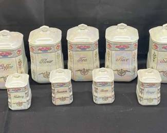 CT302German Porcelain Canisters