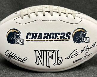 CT369VChargers Official NFL Signed Football