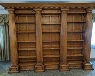 Incredible 10 foot tall and 12 feet wide bookshelf. Great for Huge Library, Building Lobby, 
larger home or Retail 