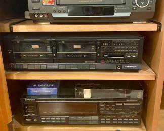 Sony SLV-AX10 VCR
Pioneer CT-1270WR Double cassette tape deck
Pioneer VSX-5000 A/V Stereo receiver