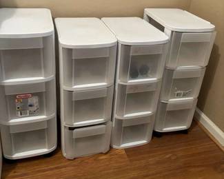 Slender White Portable Storage