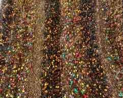 Beautiful Handmade BrownMulti Colored Eyelash Throw