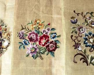 Handmade Floral Needlepoint Canvases