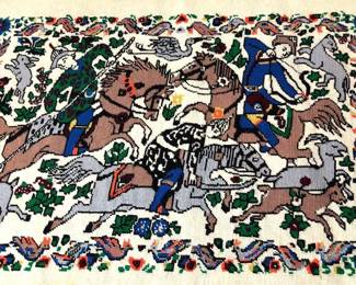 Completed Hunting Embroidery