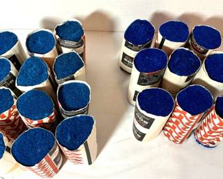 21 Skeins BERNAT Blue Toned Latch Hook Rug Wool