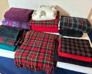 Winter Tartan Blanket Materials