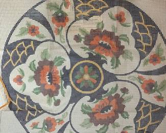 Lg RugNeedlepoint Florals