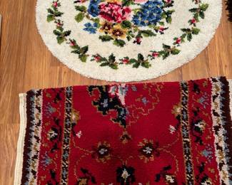 2 Handmade Needlepoint Rugs