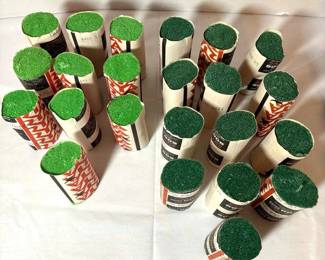 23 BERNAT Latch Hook Rug Wool 5 Greens