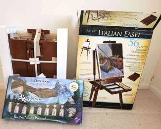 NIB Battat Italian Easel Deluxe Paint Set