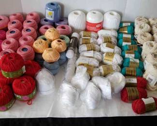 100 cotton yarn and crochet yarn