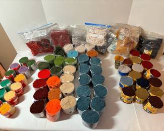 68 Skeins Latch Hook Rug Yarn 3 BrandsSizes