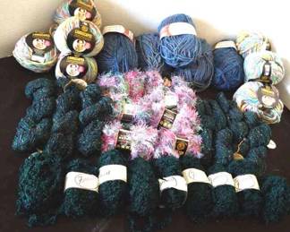 Teal Yarn With Complementary Colors