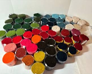52 Skeins Multi Colored Latch Hook Rug Yarn