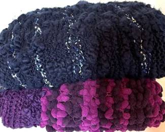 Handmade Throws Blue Purple