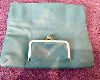 Coach Blue Folding Clutch