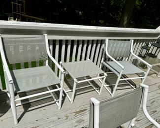 Brown Jordan Chairs and Tray Table