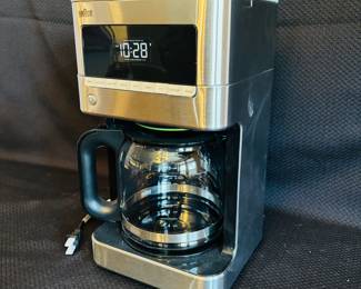 Brand New Stainless Steel Braun Coffee Maker with Digital Display