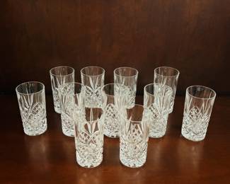 Vintage Cut Crystal Highball Glasses