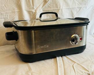 Breville Electric Roaster with Multiple Inserts - Stainless Steel Slow Cooker, Versatile Kitchen Appliance