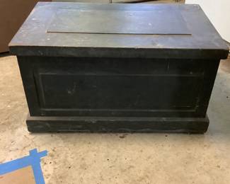 Circa 1830-1880 Antique Tool Box,Belonged To Sellers Grandfather Who Was The Local Union 110 Bridgeport CT President. Antique tools in the auction were inside this box.