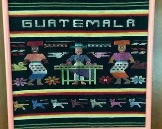 Guatemala, one of two needlepoints